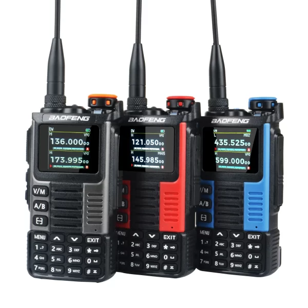 Baofeng K67 Pro Multi-band Air Band FM Dual Watch Scramble Skip Freq Amateur  GMRS Two-Way Radio K67pro W/Headset and 2600mAh Type-C Battery