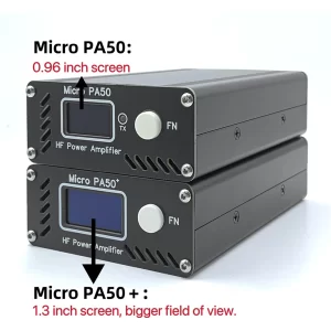 Micro PA50 /PA50 PLUS 50W 3.5MHz-28.5MHz Intelligent Shortwave HF Power Amplifier with Power / SWR Meter + LPF Filter For Radio