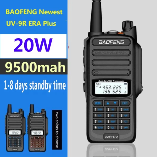 2025 IP68 waterproof baofeng uv 9r plus 20w ERA walkie twaalkie long range 30km car cb ham radio hf transceiver UHF radio station