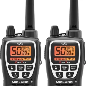 2Pack Midland GXT3000 GMRS Long Range Handheld Walkie Talkies