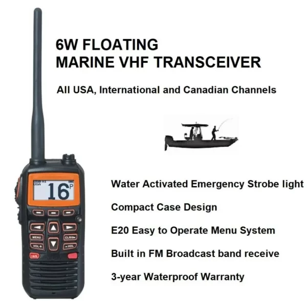 YAESU HX-210 Standard Floating 6 Watt Handheld VHF Transceiver