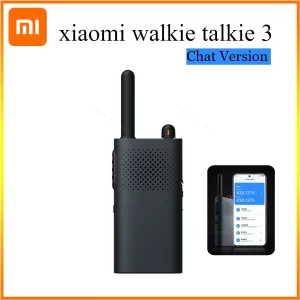 New Xiaomi Walkie Talkie 3 Chat Version 3W Transmission Power Fast Frequency Match Type-C 1-5km Distance APP Writing Frequency