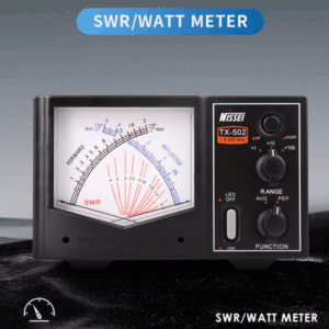 NISSEI TX-502 Mini SWR Watt Meter 1.6-525MHz HF/V/U Band 200W Power Meter for Ham Radios