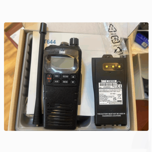 ENTEL HT-644 Marine Portable VHF Walkie Talkie - Image 4