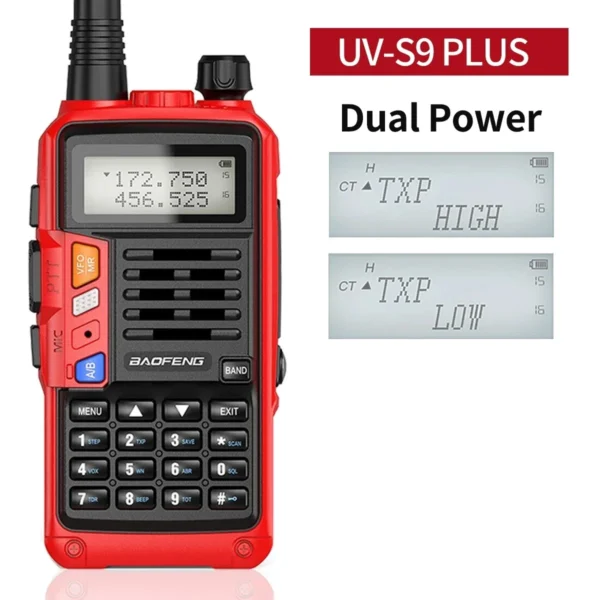 Baofeng UV-S9 PLUS 10W Walkie Talkie Dual Band Long Range VHF UHF Handheld Radio For UV-5R UV-K5 Ham Two Way Radio for Camping - Image 3