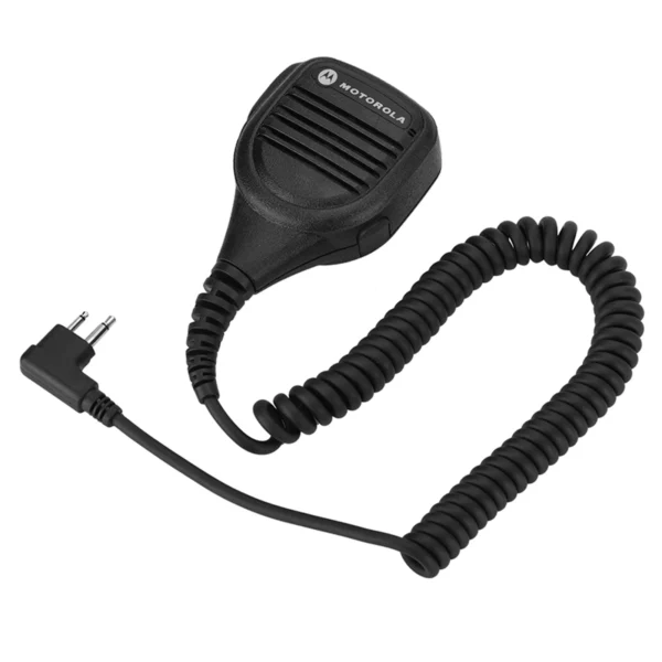 Motorola Speaker Microphone 3.5mm Headphone Jack Walkie Talkie Radio Hand Microphone with Steel Belt Clip - Image 2