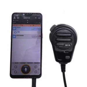 QX18 Active Zello PTT Microphone – 3.5mm Shoulder Speaker Mic for Smartphones Only (Not for Two‑Way Radios)