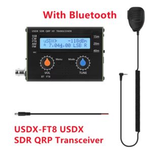 USDX-CW/USDX-FT8 5W usDX SDR QRP Transceiver QCX-SSB to SSB 15m/20m/40m 3-Band All Mode HF Transceiver With Bluetooth