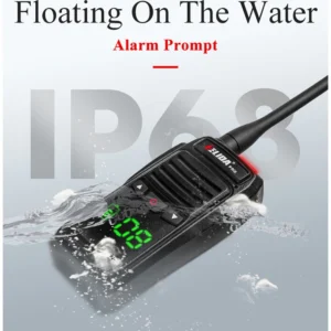 5W Marine Radio Transceiver IP68 Waterproof Handheld VHF UHF Floating Two Way Radio for Boat Ship