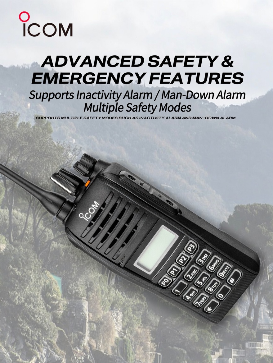 High Quality ICOM IC-F2000T UHF Transceiver IP67 Waterproof Dust-tight Portable Radio Free Delivery - Image 4