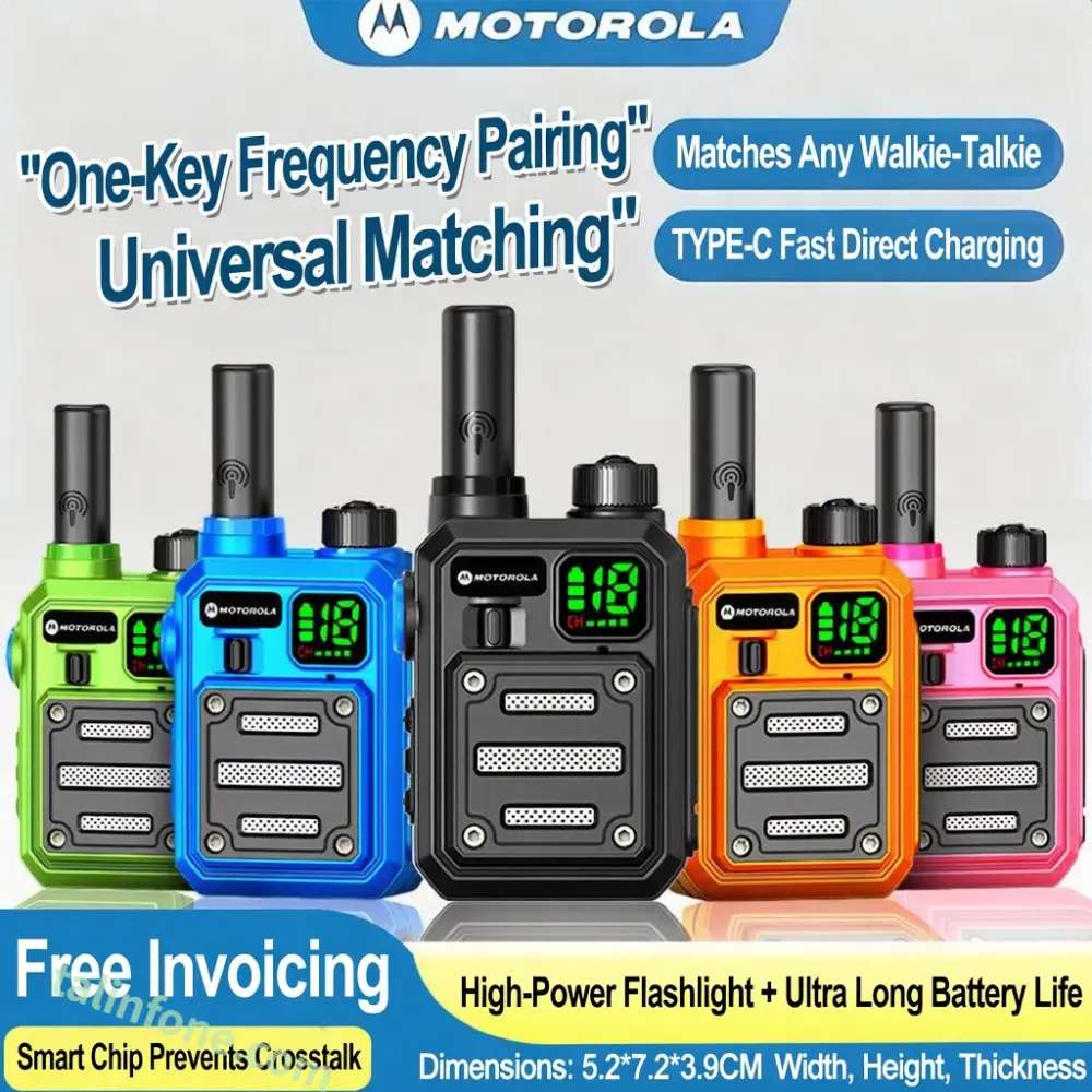 Portable Motorola Mini Two Way Radio Camping Outdoor Transceiver Radio