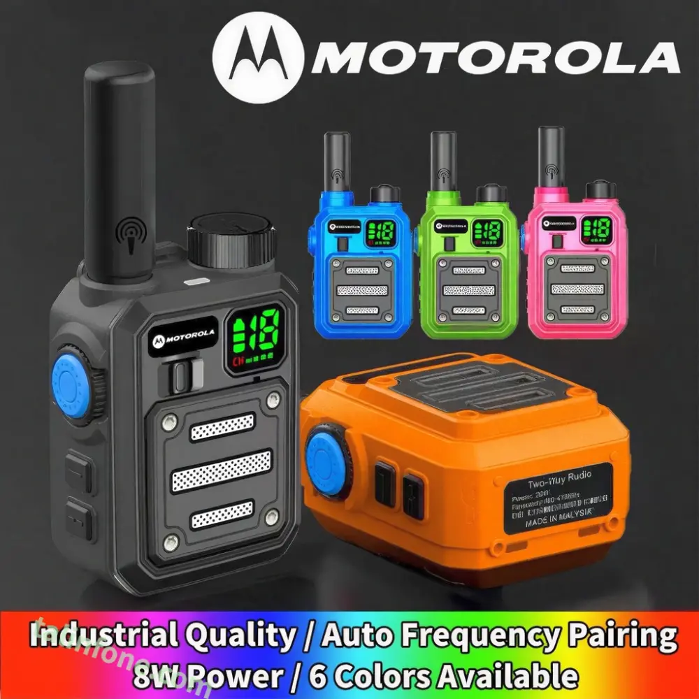 Motorola Mini Walkie-Talkie Camping UHF Two Way Radio