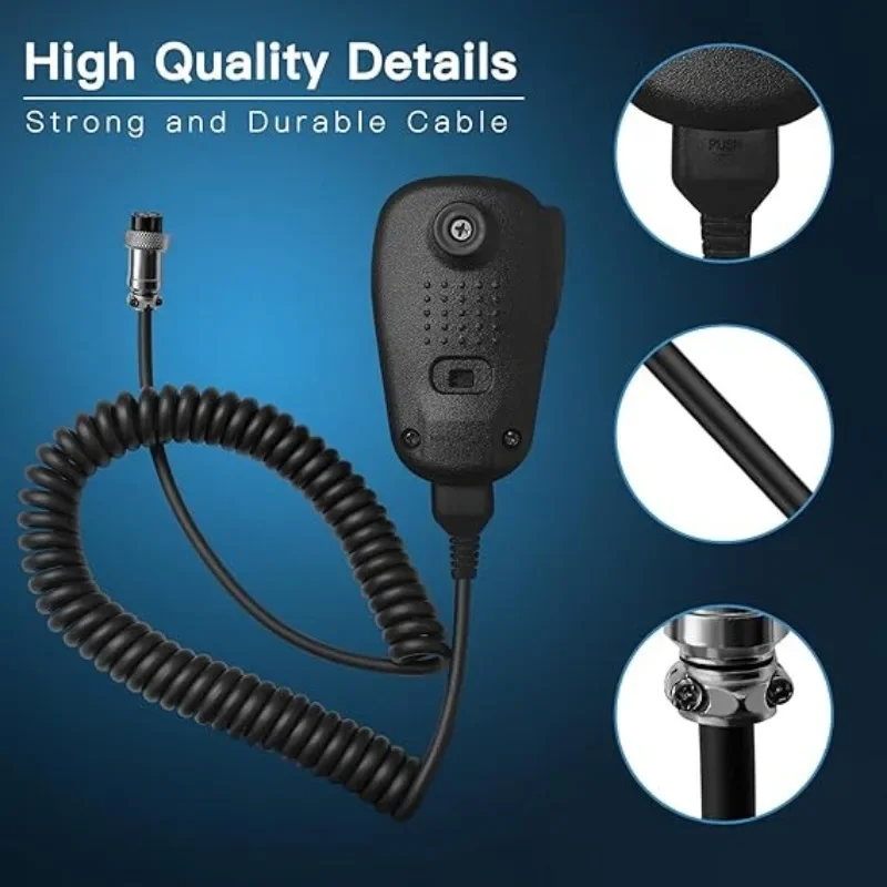 8-Pin MH-31B8 Dynamic Hand Mic for Yaesu FT Series & FTDX Series Two-Way Radios, Clear Sound & Water Resistant - Image 4