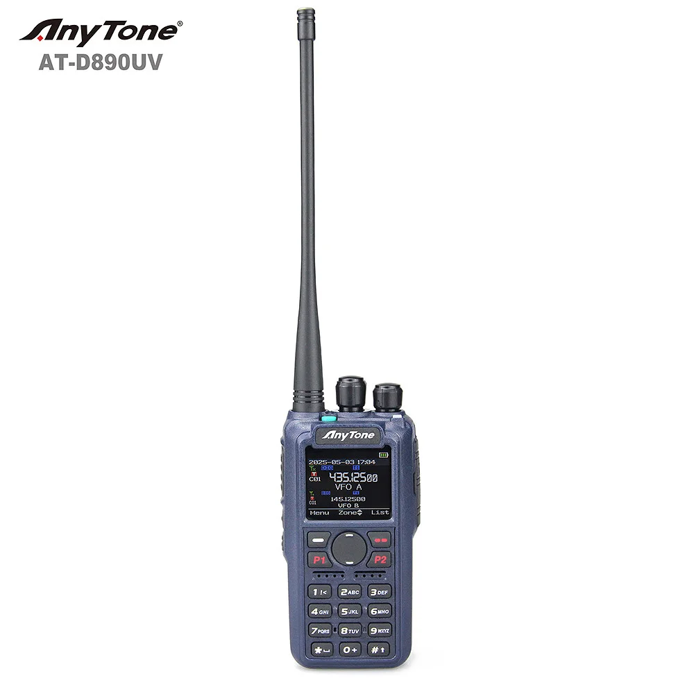 Free Shipping Anytone AT-D890UV Digital DMR and Analog VHF/UHF Walkie Talkie Portable Radio - Image 3