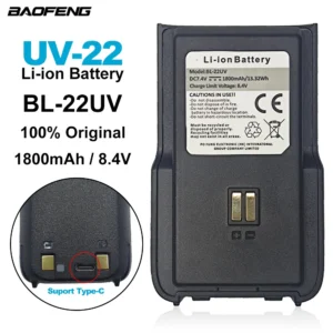 BAOFENG Walkie Talkie UV-22 Original Li-ion Battery BL-22UV