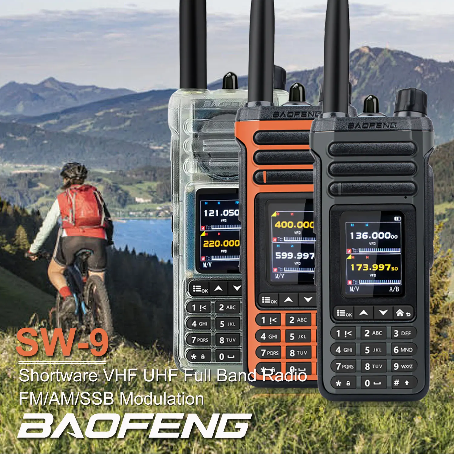 Baofeng SW-9 Walkie Talkie Free Shipping