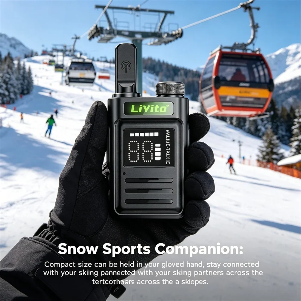 Mini Handheld Radios Long Range Rechargeable Durable for Camping Hiking Outdoor Adventure COD Radio - Image 2