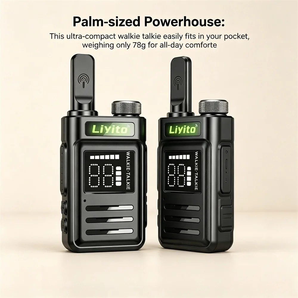 Mini Handheld Radios Long Range Rechargeable Durable for Camping Hiking Outdoor Adventure COD Radio - Image 4