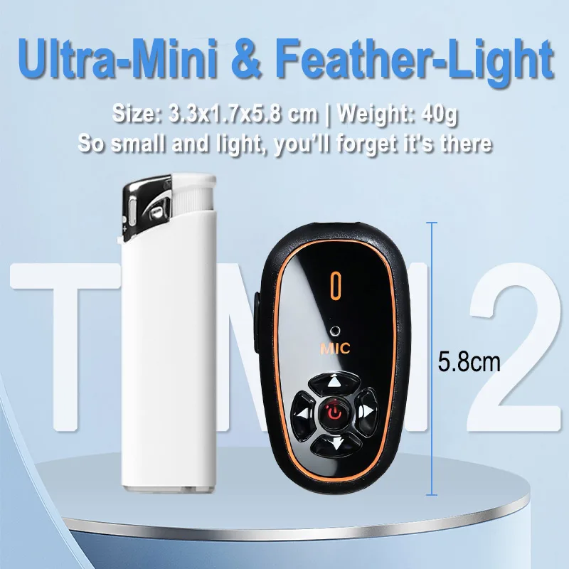 Hands-Free Mini Walkie Talkies Headset AI Voice Control Upgraded - Image 4