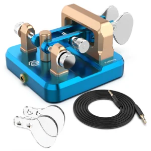 Putikeeg Auto Morse Telegraph Keyer, Double Paddle CW Key for HAM Radio CW Contest & POTA