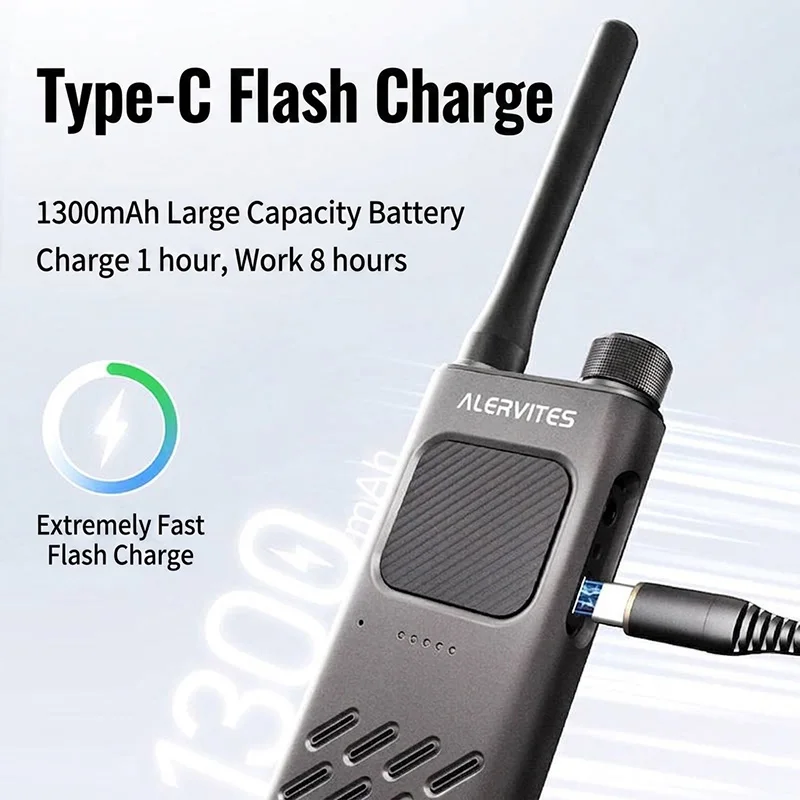 Discreet & Slim BAOFENG AT2 Hotel Walkie Talkie – Fast One-Key Pairing, Bluetooth Configurable Handheld Transceiver - Image 5