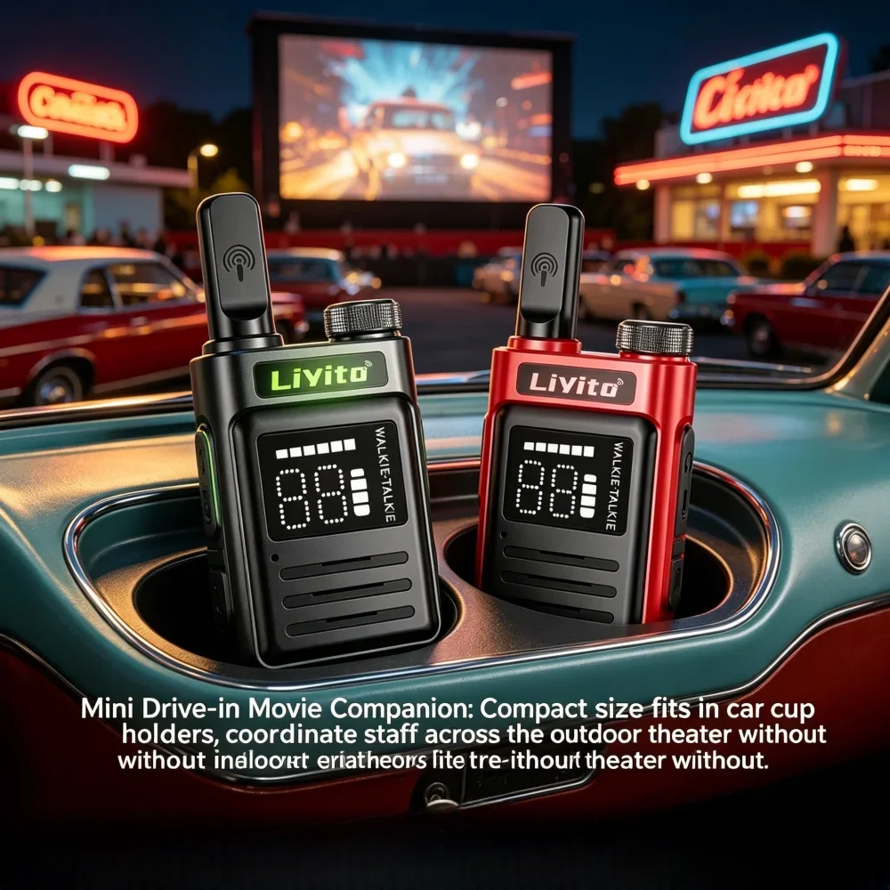 Mini Handheld Radios Long Range Rechargeable Durable for Camping Hiking Outdoor Adventure COD Radio