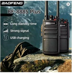 2PCS BAOFENG BF-888S Plus UHF PMR446 Handheld Radios, 16CH License-Free Two-Way Communication
