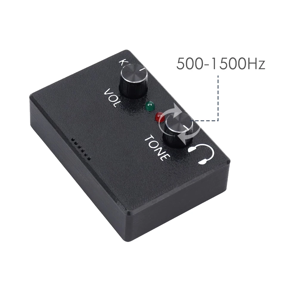 HT-6 Morse Code Learning Trainer, CW Sound and Light Practice with Adjustable Volume and Tone Controls - Image 3